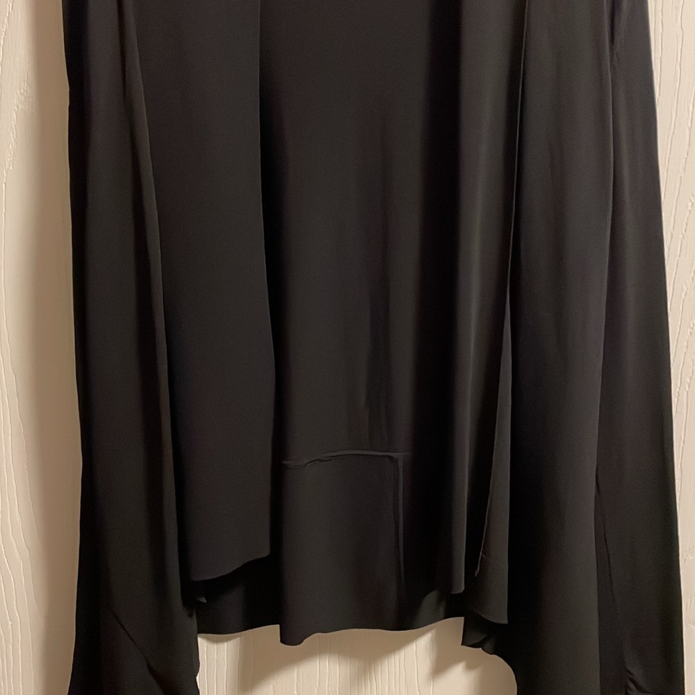 Elegant Black Flowing Top